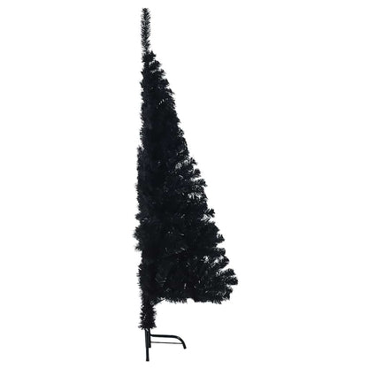 Konstgjord Förbelyst Julgran Svart 150 cm PVC