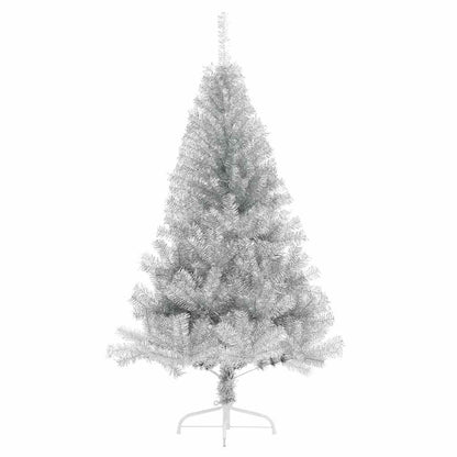 Konstgjord Förbelyst Julgran Silver 120 cm PET