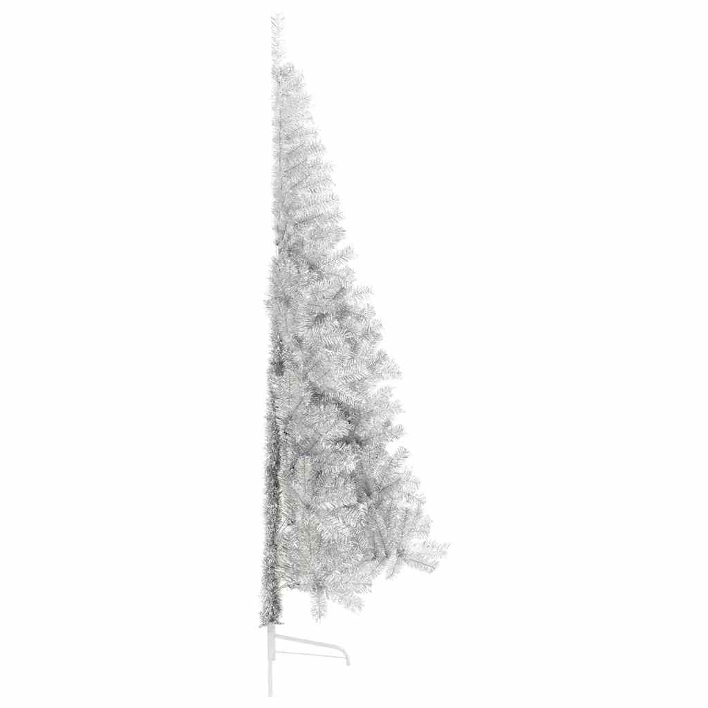 Konstgjord Förbelyst Julgran Silver 210 cm PET
