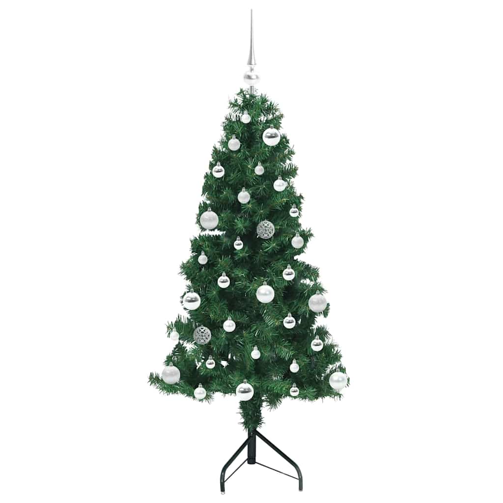 Hörn Kunstgjord Julgran med stativ Grön 150 cm PVC och metall