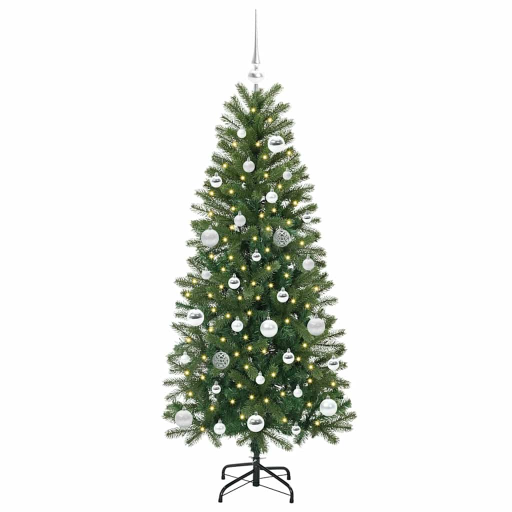 Konstgjord julgran Grön 150 cm PE och PVC