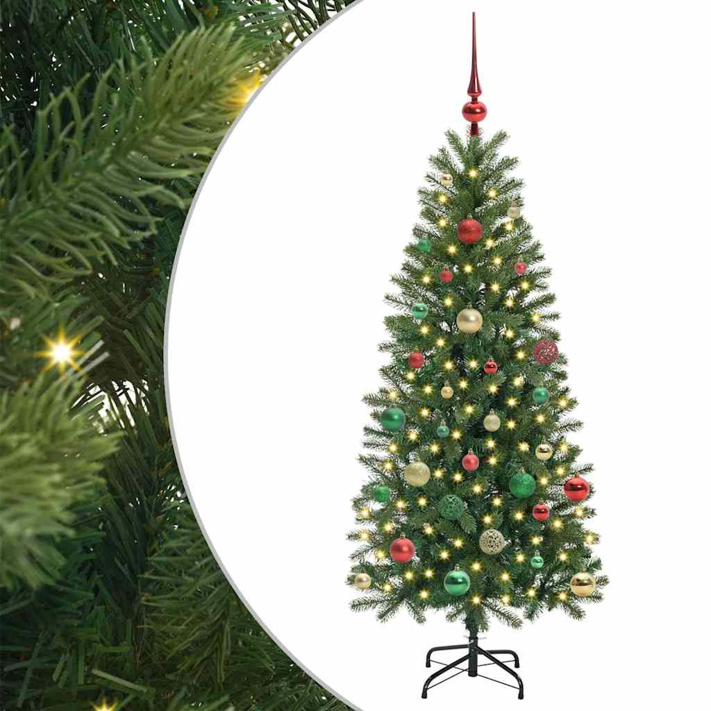 Konstgjord julgran Grön 150 cm PE och PVC