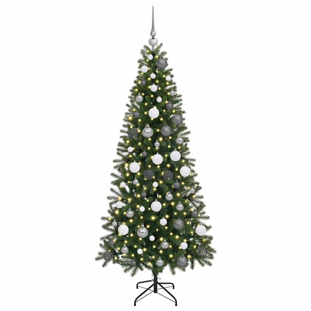 Konstgjord julgran Grön 180 cm PE och PVC