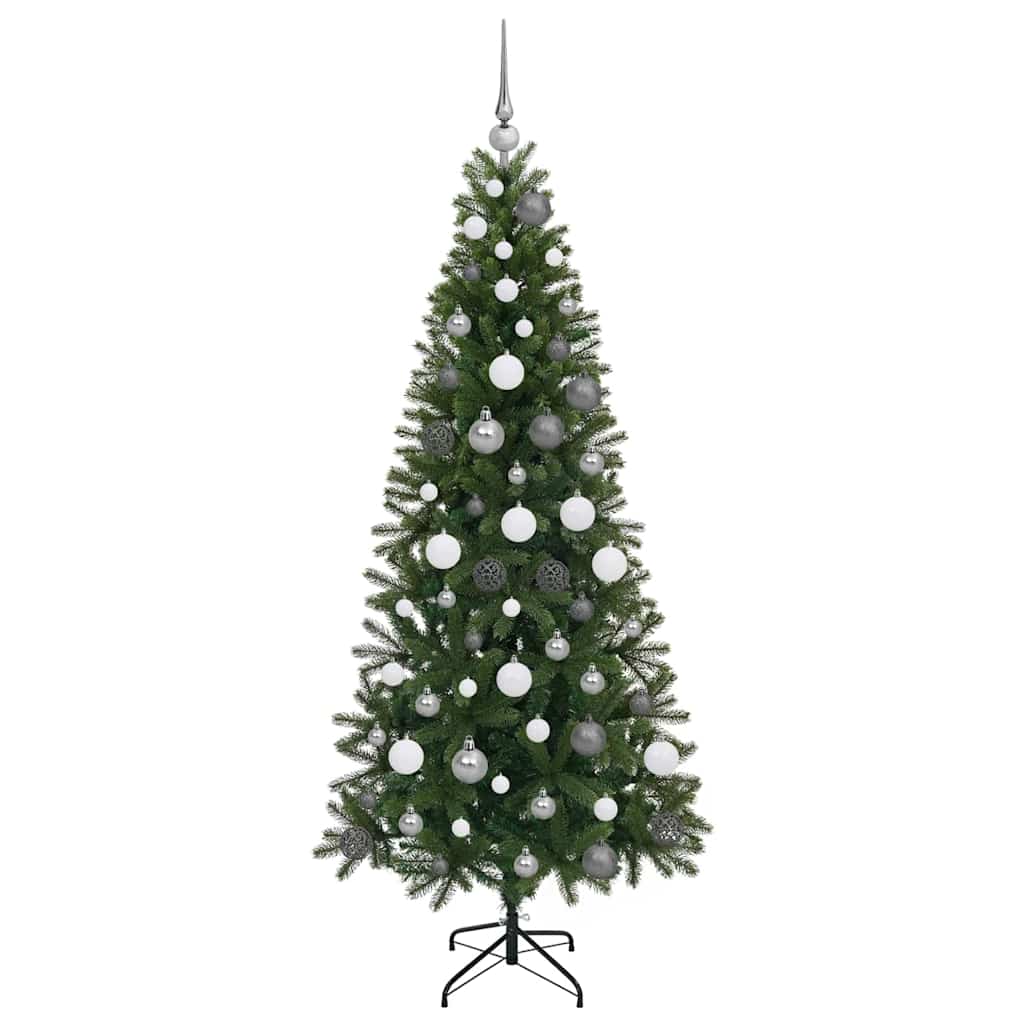 Konstgjord julgran Grön 180 cm PE och PVC