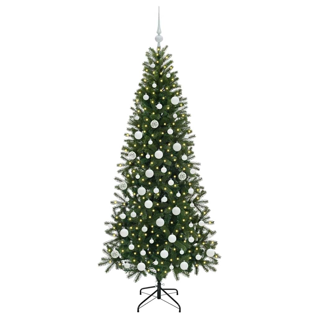 Konstgjord julgran Grön 180 cm PE och PVC