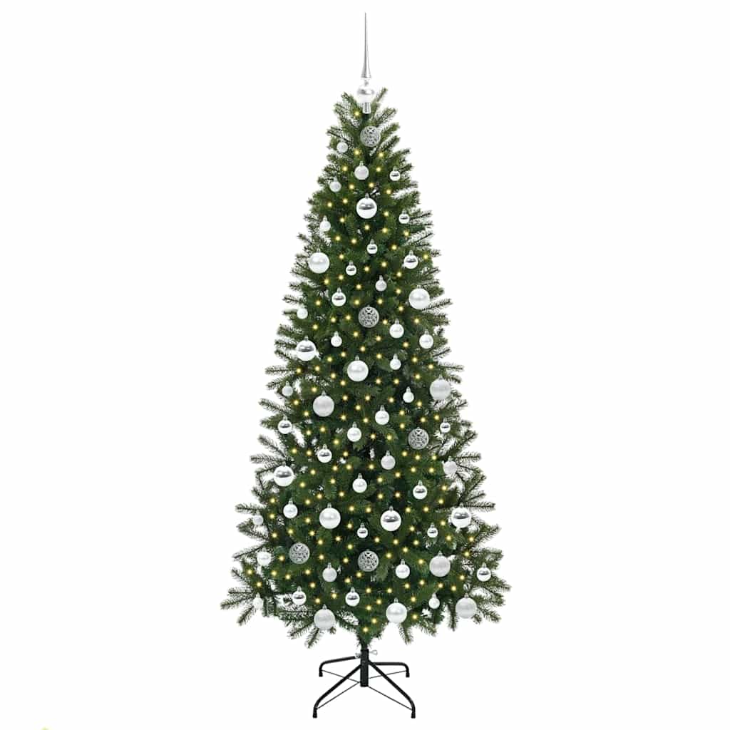 Konstgjord julgran Grön 180 cm PE och PVC