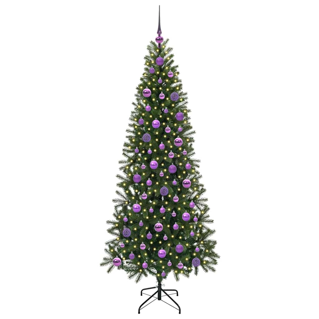 Konstgjord julgran Grön 180 cm PE och PVC