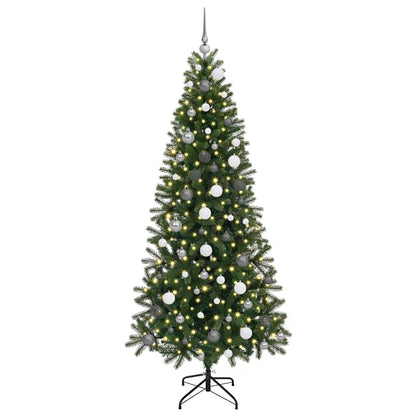 Konstgjord julgran Grön 210 cm PE och PVC