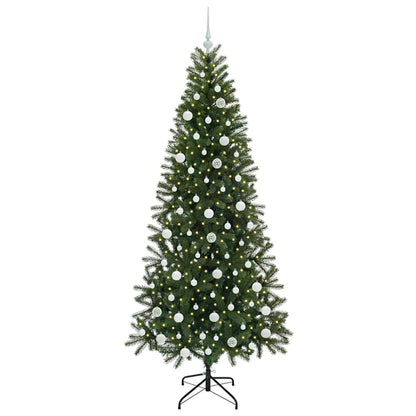 Konstgjord julgran Grön 210 cm PE och PVC