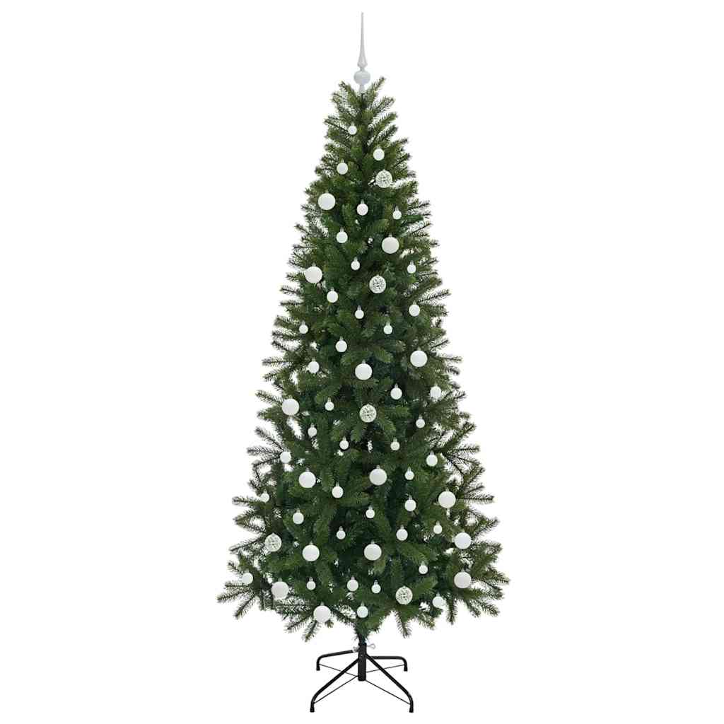 Konstgjord julgran Grön 210 cm PE och PVC