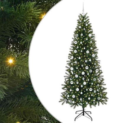 Konstgjord julgran Grön 210 cm PE och PVC