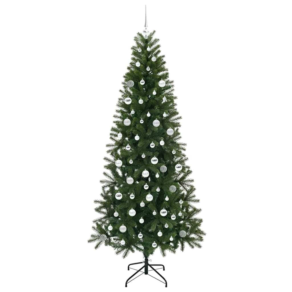 Konstgjord julgran Grön 210 cm PE och PVC