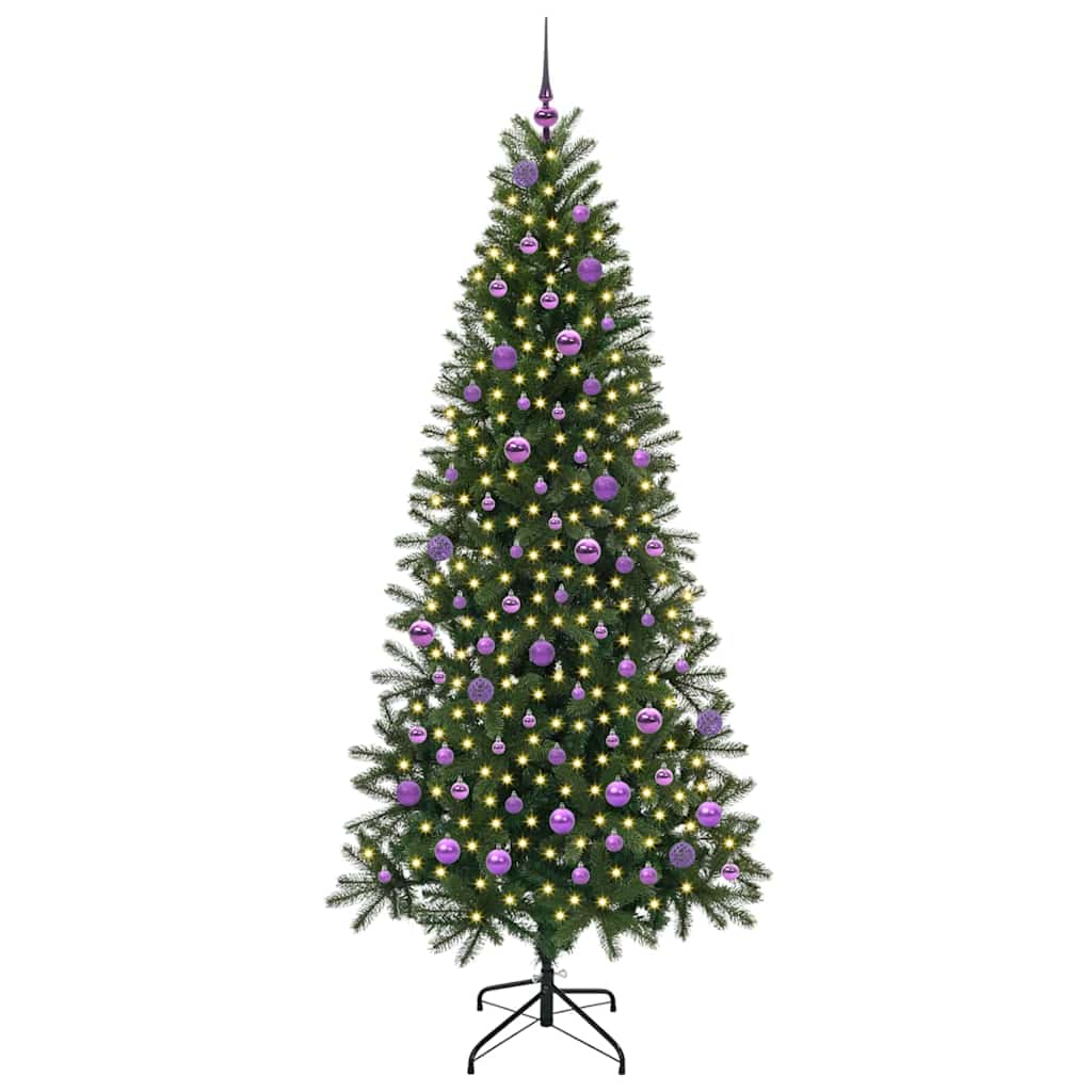 Konstgjord julgran Grön 210 cm PE och PVC