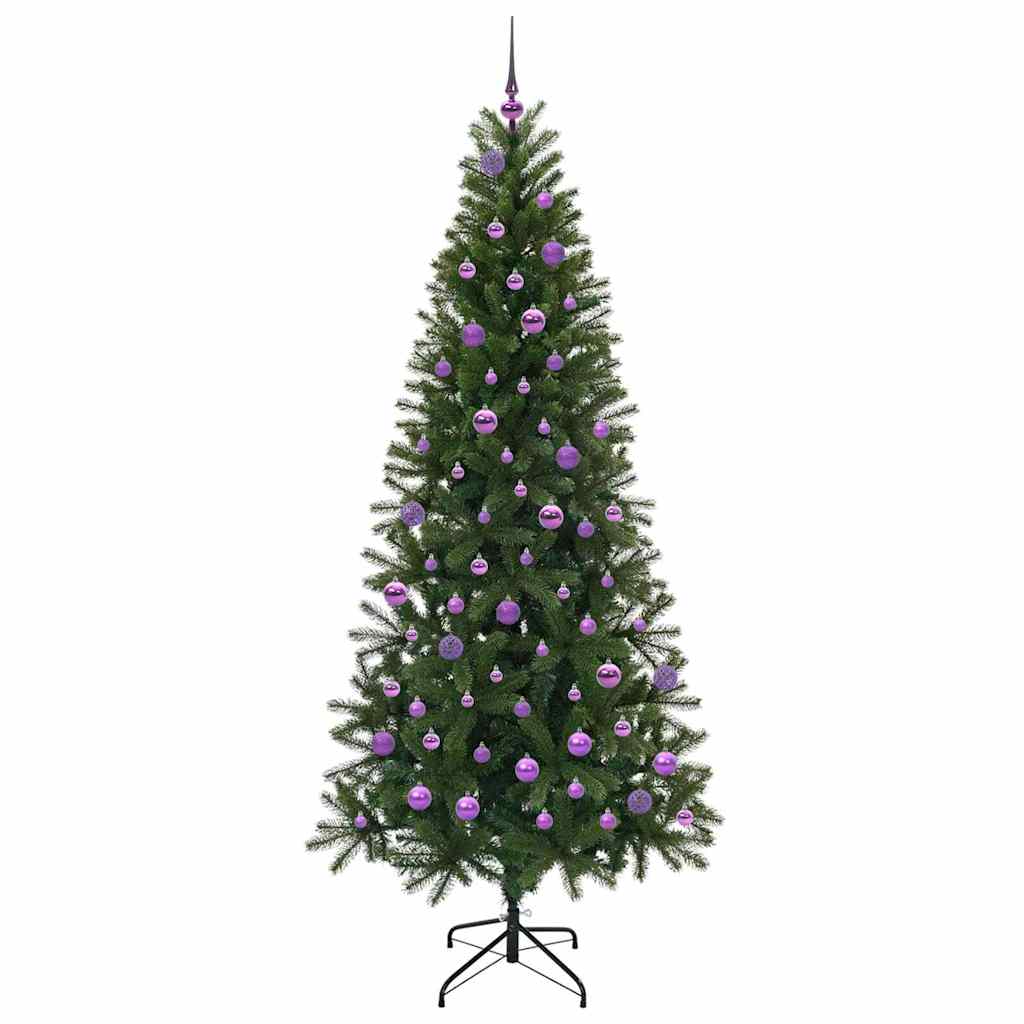 Konstgjord julgran Grön 210 cm PE och PVC