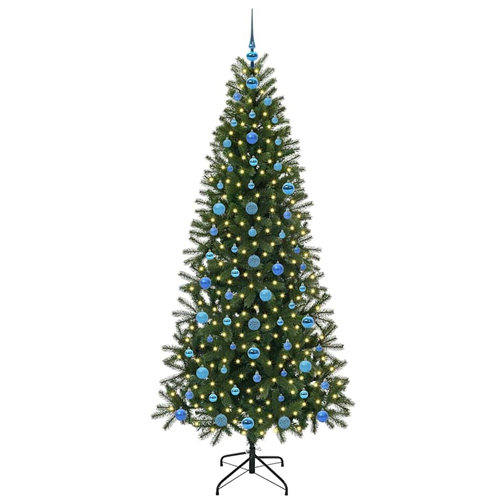 Konstgjord julgran Grön 210 cm PE och PVC