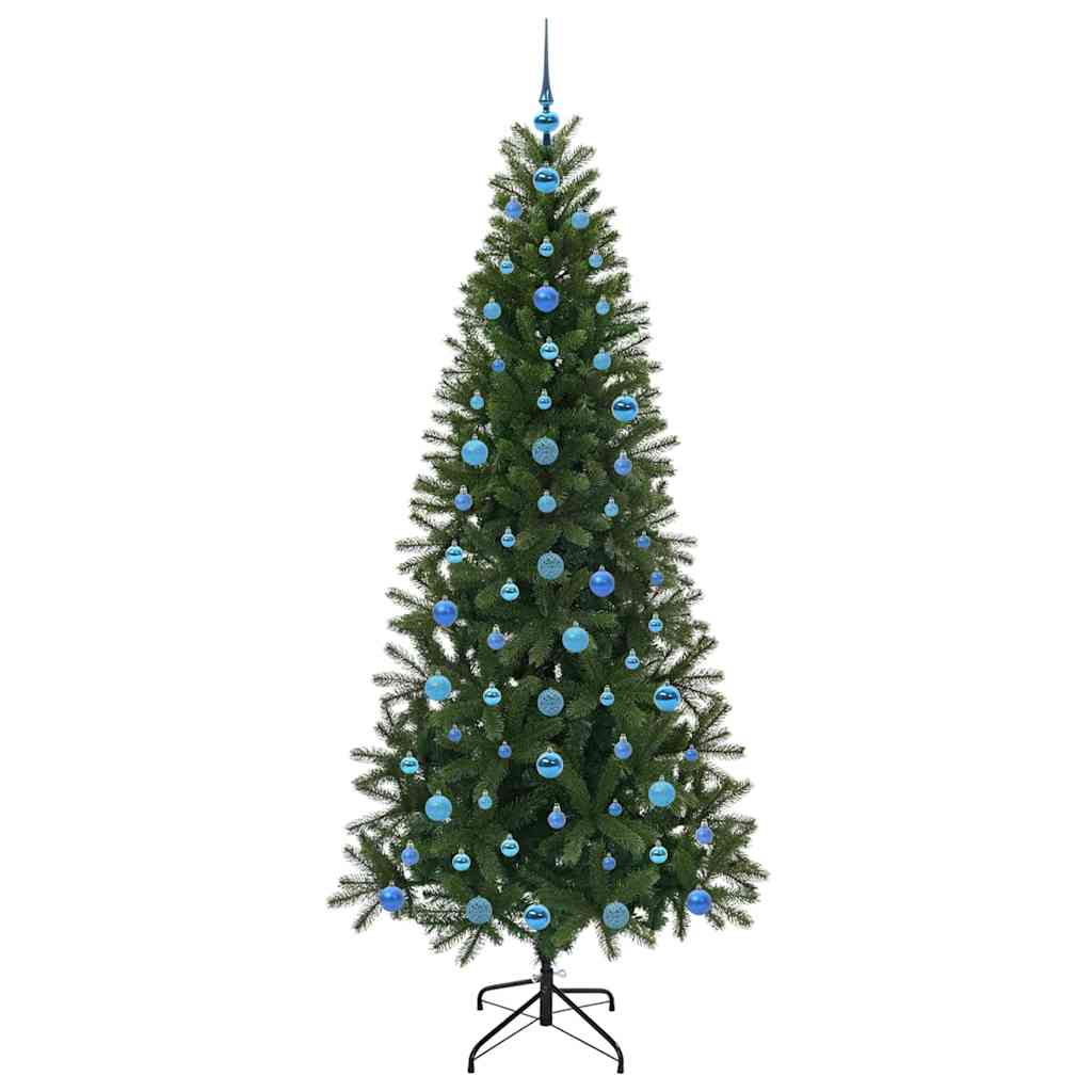 Konstgjord julgran Grön 210 cm PE och PVC