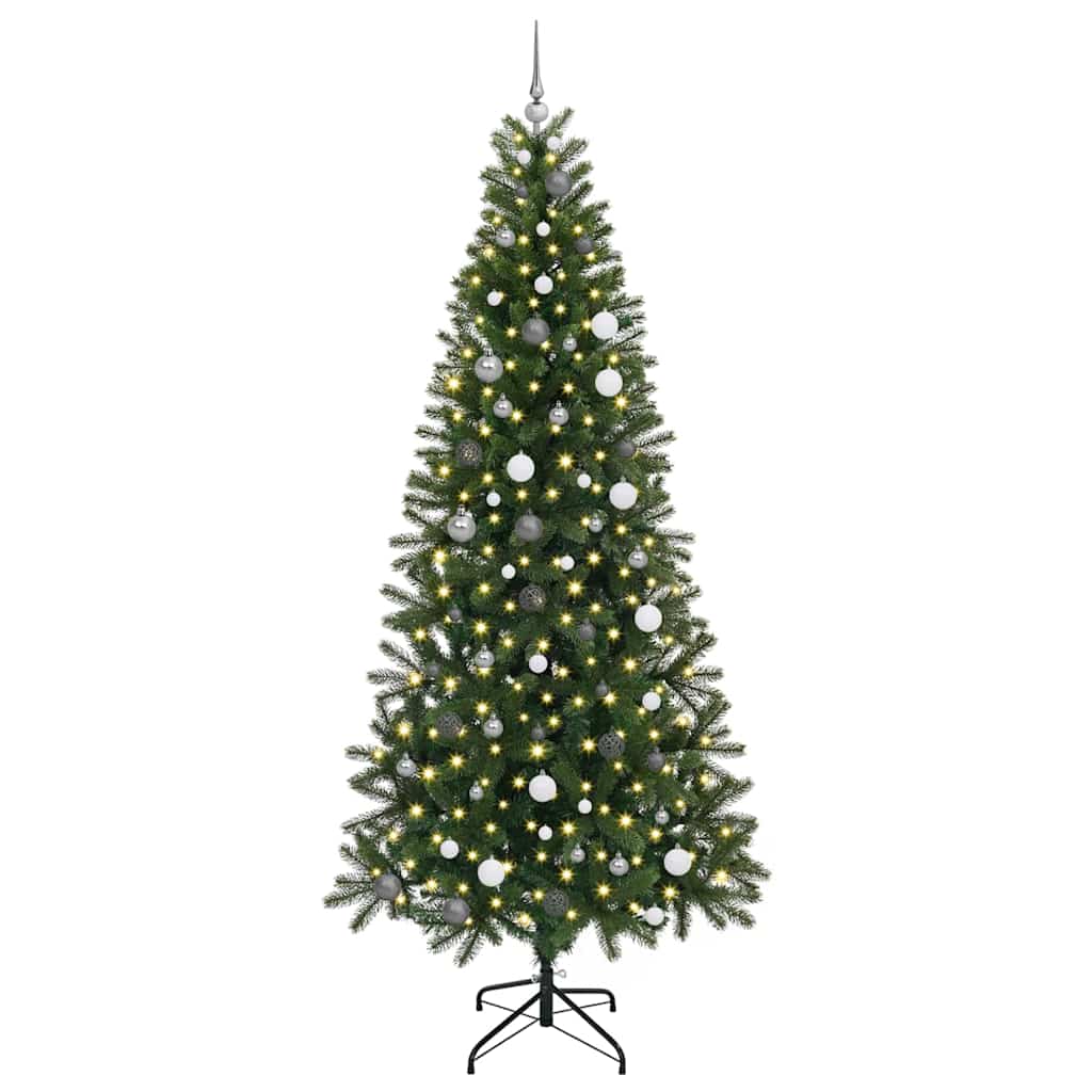 Konstgjord julgran Grön 240 cm PE och PVC