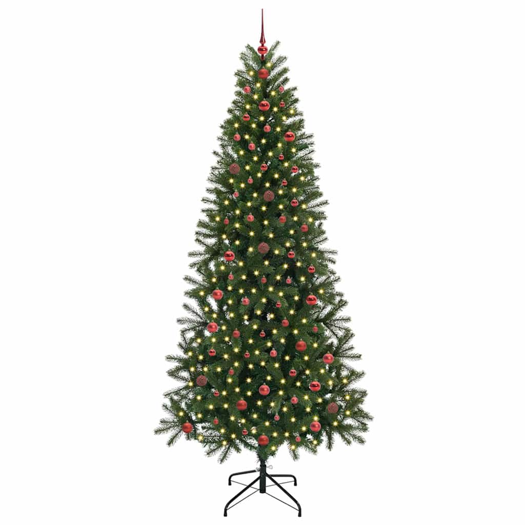 Konstgjord julgran Grön 240 cm PE och PVC