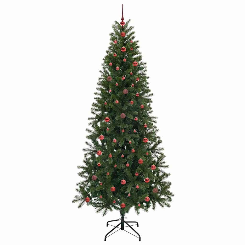 Konstgjord julgran Grön 240 cm PE och PVC