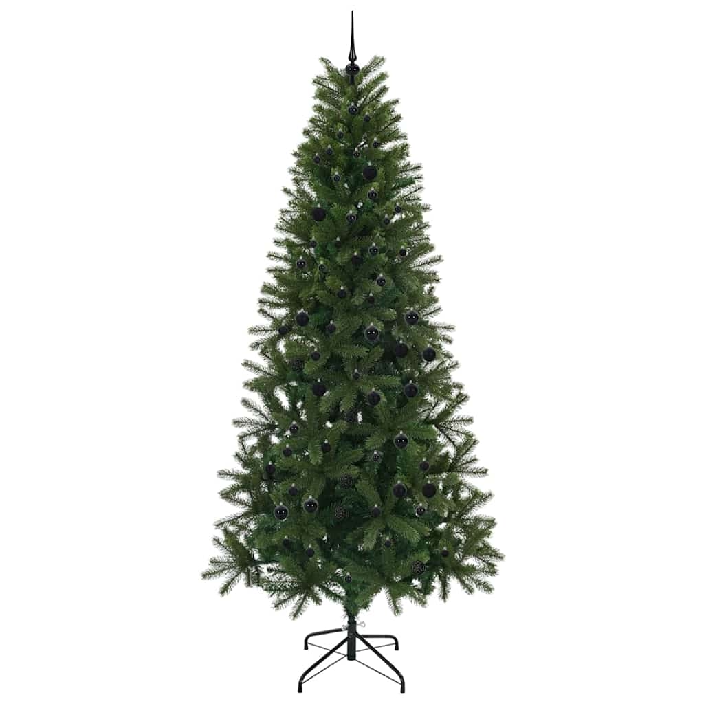 Konstgjord julgran Grön 240 cm PE och PVC