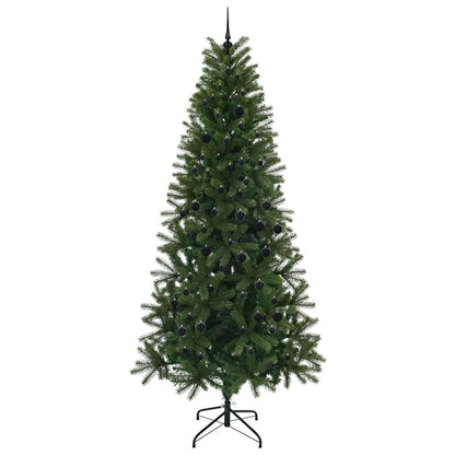 Konstgjord julgran Grön 240 cm PE och PVC
