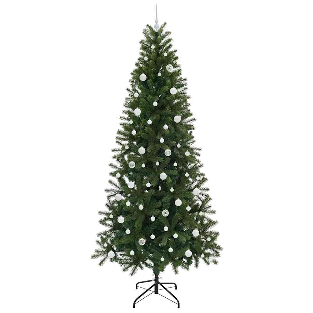 Konstgjord julgran Grön 240 cm PE och PVC