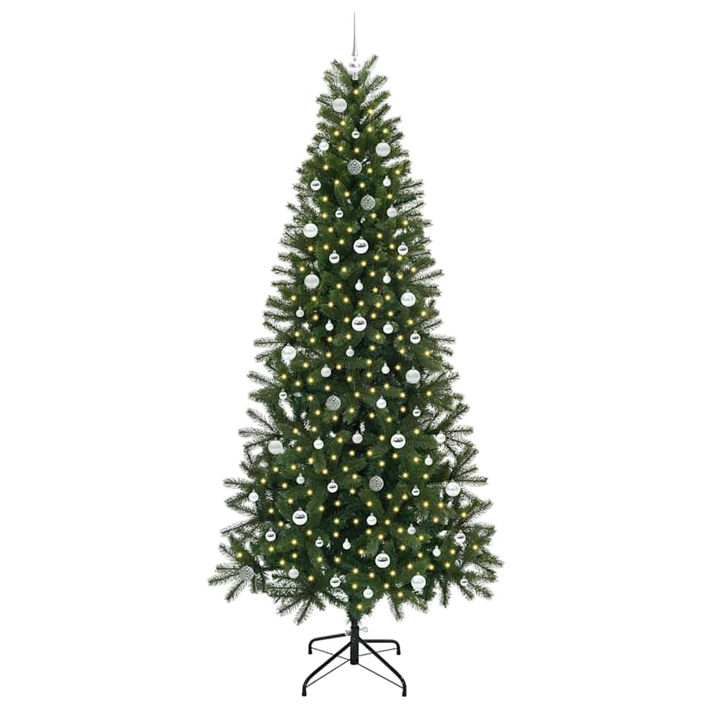 Konstgjord julgran Grön 240 cm PE och PVC