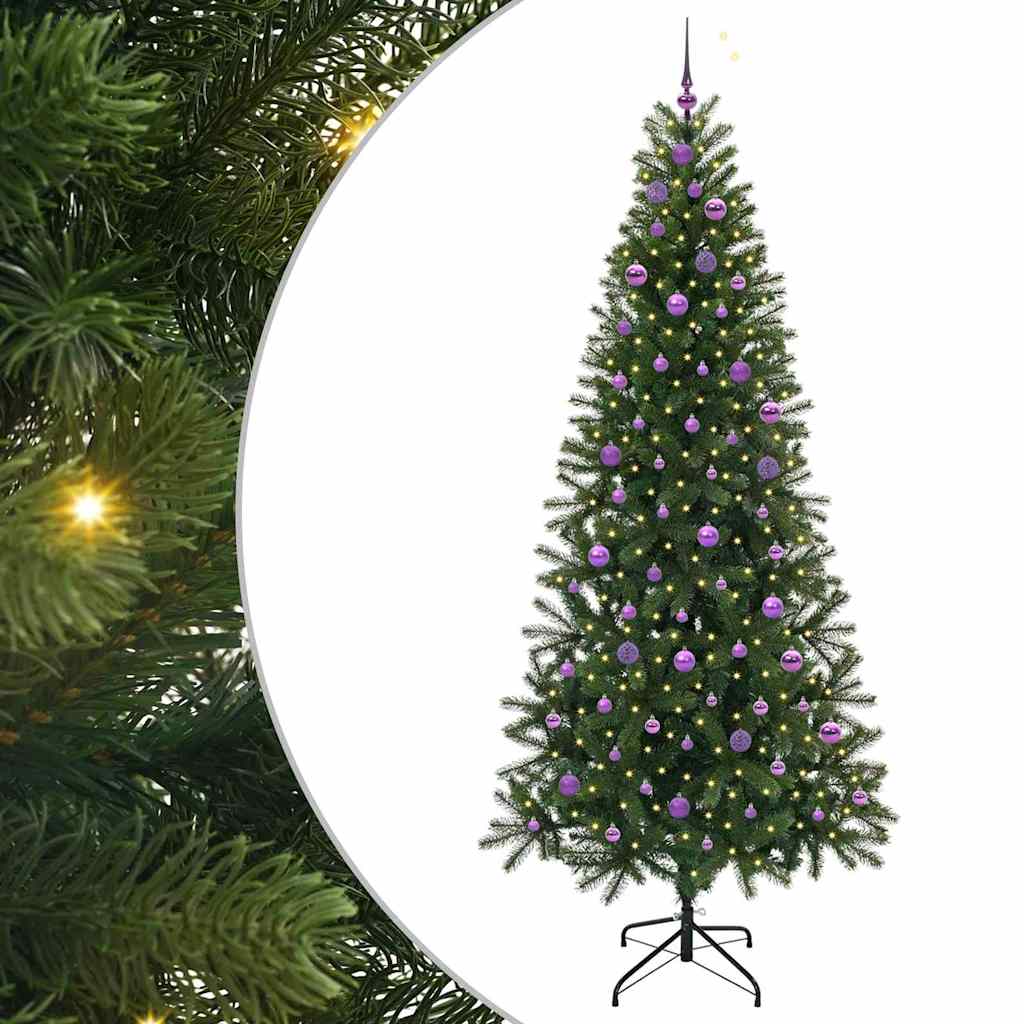 Konstgjord julgran Grön 240 cm PE och PVC