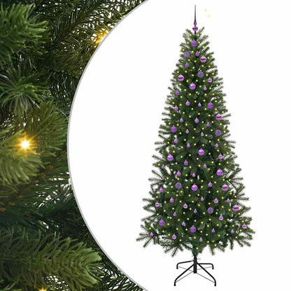 Konstgjord julgran Grön 240 cm PE och PVC