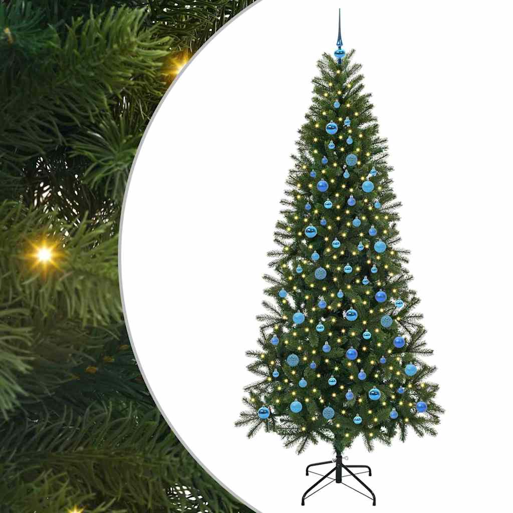 Konstgjord julgran Grön 240 cm PE och PVC