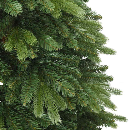 Konstgjord julgran med 150 LED-lampor Grön 120 cm PE och PVC