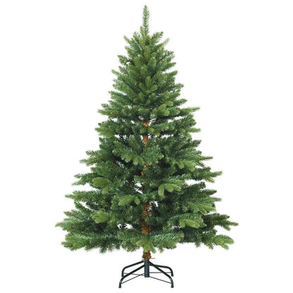 Konstgjord julgran med 150 LED-lampor Grön 120 cm PE och PVC