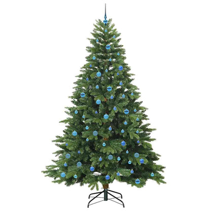 Konstgjord julgran med 300 LED-lampor Grön 240 cm PE och PVC