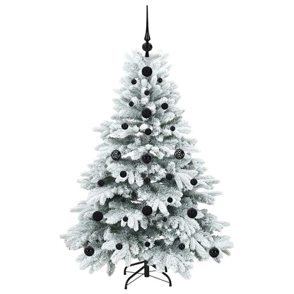 Konstgjord julgran med 150 LED-lampor Vit 120 cm PE och PVC