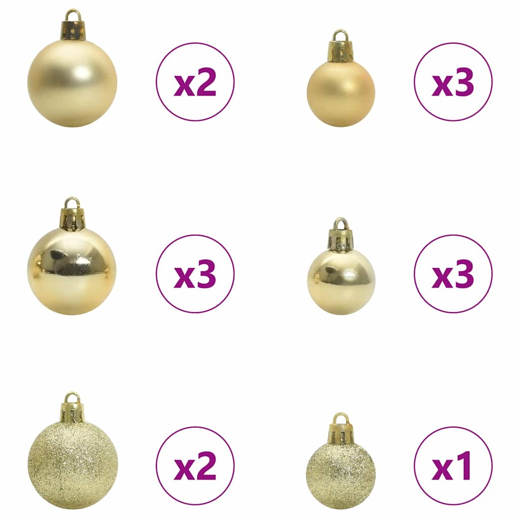 Konstgjord julgran med 150 LED-lampor Vit 150 cm PE och PVC