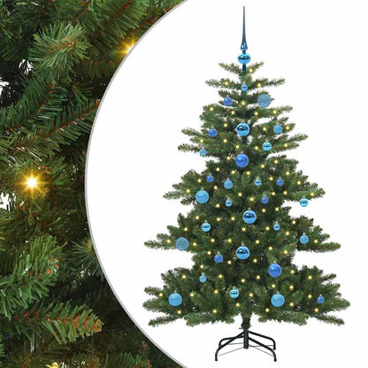 Plast Hingad Julgran med stativ Grön 150 cm PVC och stål