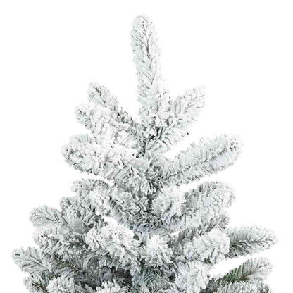 Plast Hingad Julgran med 150 LED-lampor Vit 150 cm PVC och stål
