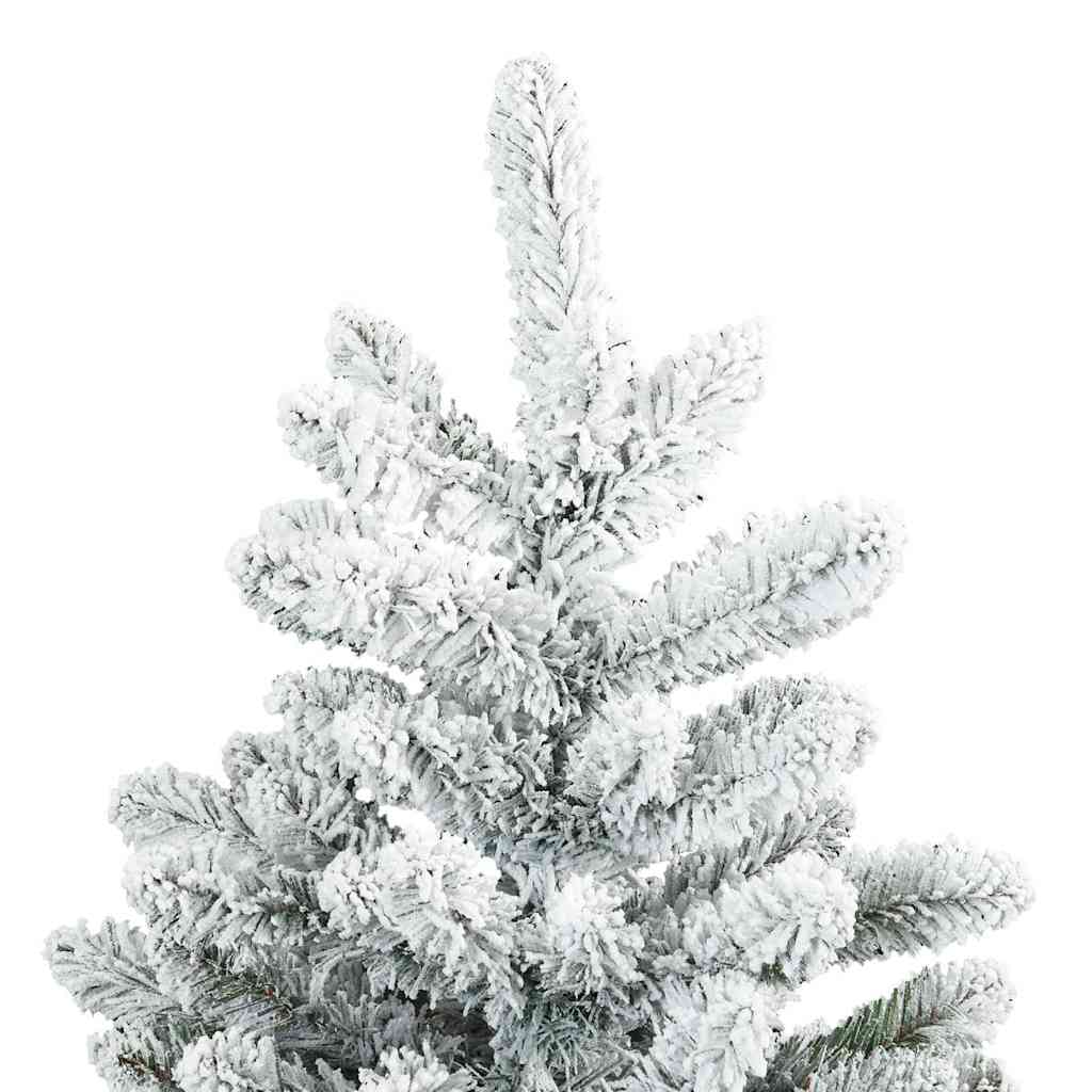 Plast Hingad Julgran med 150 LED-lampor Vit 150 cm PVC och stål