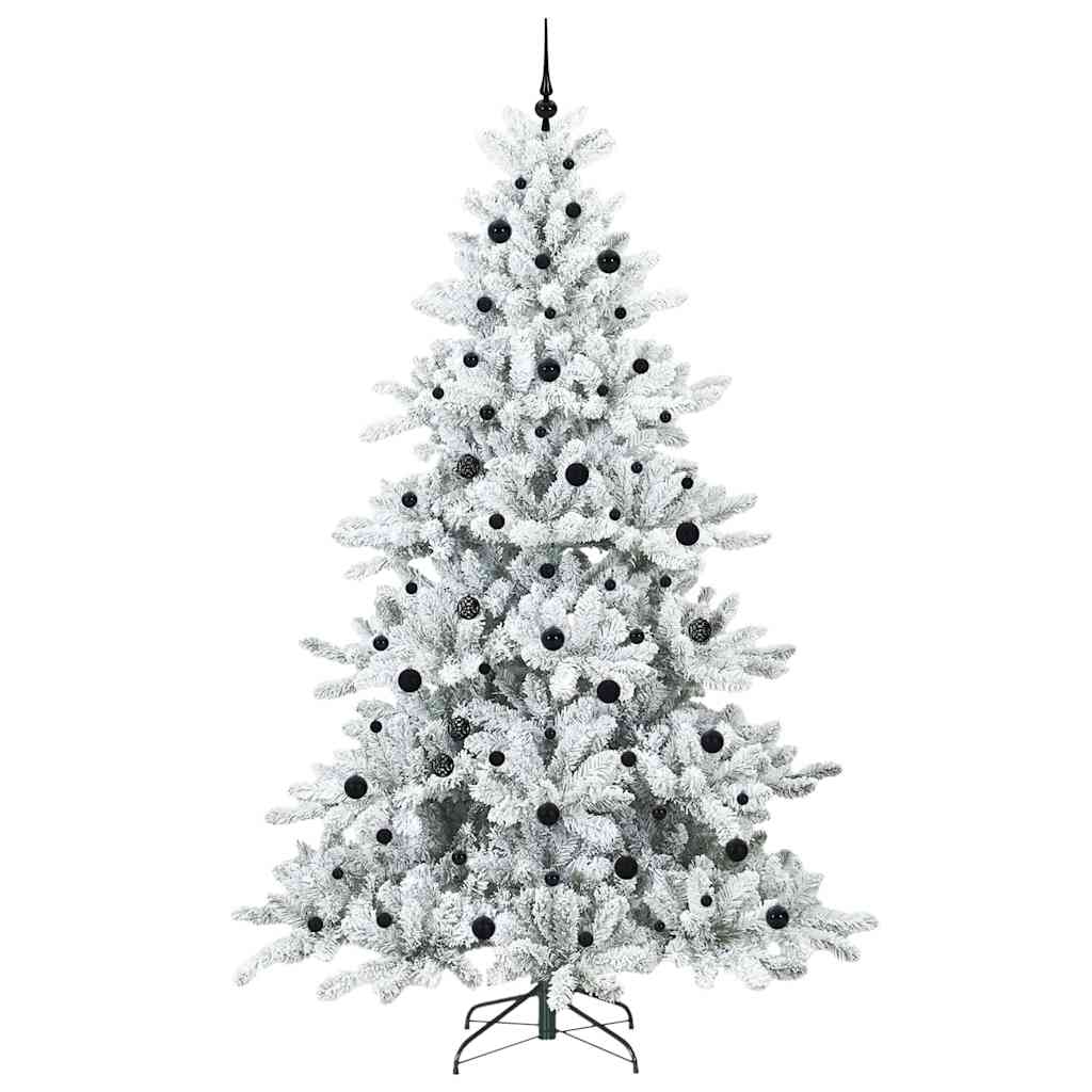 Plast Hingad Julgran Vit 240 cm PVC och stål