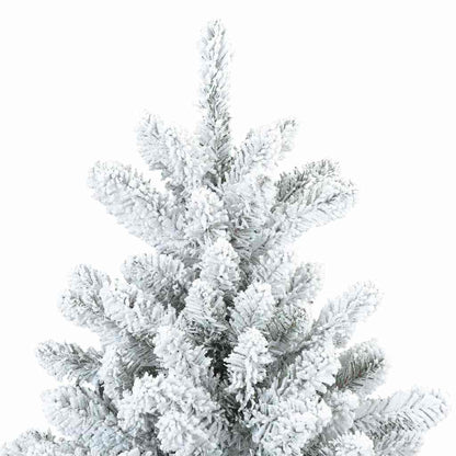 Plast Hingad Julgran med 300 LED-lampor Vit 240 cm PVC och stål