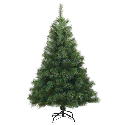 Konstgjord julgran med 150 LED-lampor Grön 120 cm PE och PVC