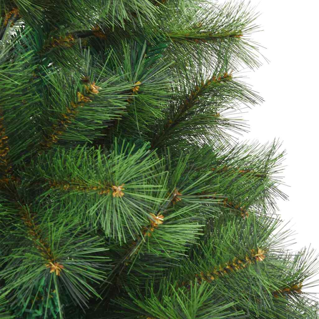 Konstgjord julgran med 150 LED-lampor Grön 120 cm PE och PVC