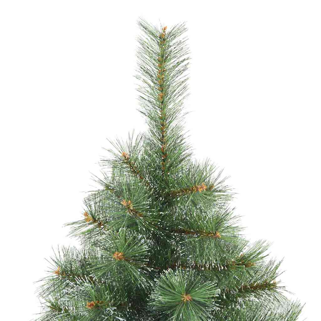 Konstgjord julgran med 150 LED-lampor Grön 120 cm PE och PVC