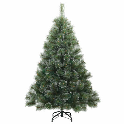 Konstgjord julgran med 150 LED-lampor Grön 120 cm PE och PVC