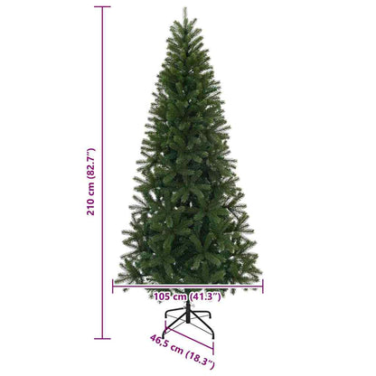 Konstgjord julgran 210 cm PVC, PE och stål Grön