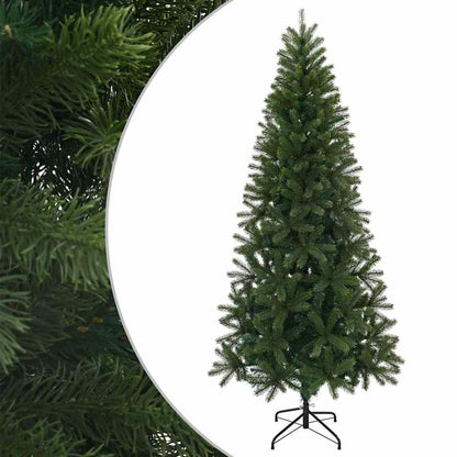 Konstgjord julgran med stativ Grön 240 cm PVC, PE och stål