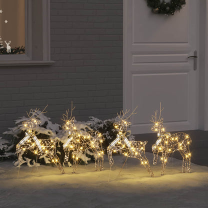 LED Renar 4 st 80 LED-lampor Guld 44 x 18 x 65,5 cm PET