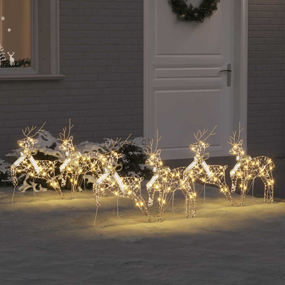 LED Renar 6 st 180 LED-lampor Guld 44 x 18 x 65,5 cm PET