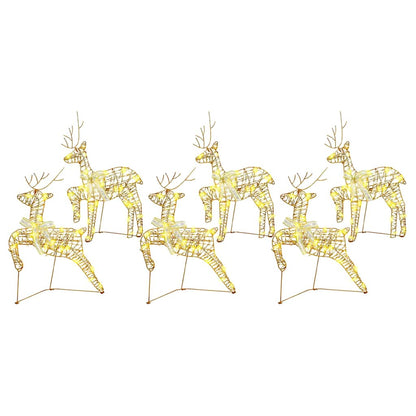 LED Renar 6 st 180 LED-lampor Guld 44 x 18 x 65,5 cm PET