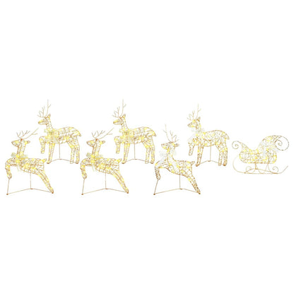 LED Renar 7 st 40 LED-lampor Guld 44 x 18 x 65,5 cm PET